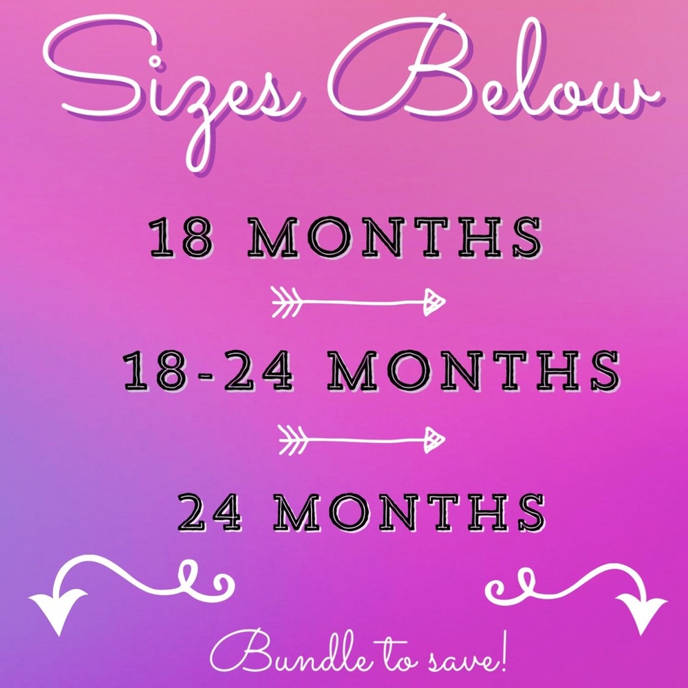 18 - 24 month sizes